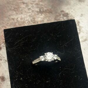Artcarved sterling silver cz ring